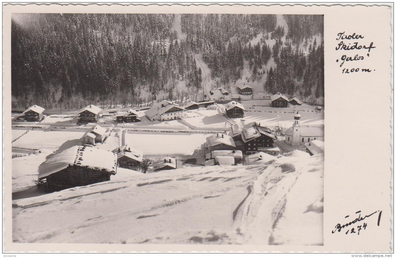 AK - Gerlos -Verschneites Skidorf - 1955 - Gerlos