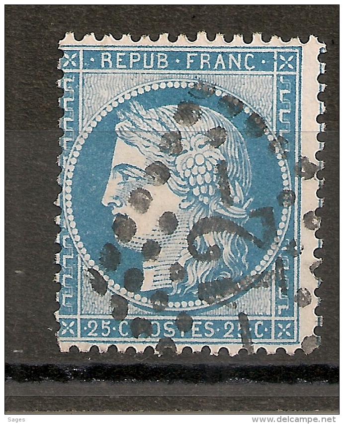 N° 60B, CERES TYPE II A PLANCHER.  VOIR FILET SUD. - 1871-1875 Ceres