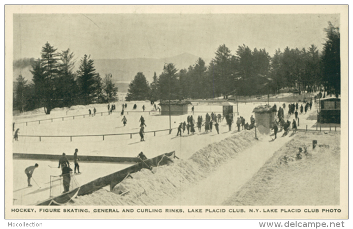 US LAKE PLACID / Hockey, Figure Skating, General And Curling Rinks, Lake Placid Club / - Other & Unclassified