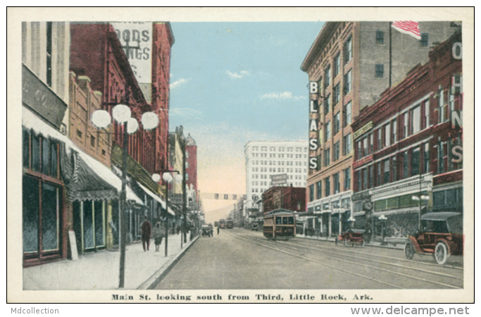 US LITTLE ROCK / Main Station Looking South From Third, Little Rock / CARTE COULEUR - Little Rock