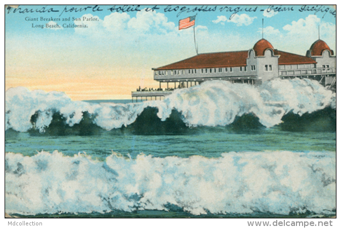 US LONG BEACH / Giant Breakers And Sun Parlor / CARTE COULEUR - Long Beach