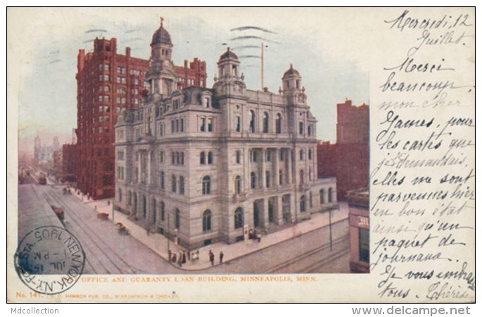 US MINNEAPOLIS / Post Office And Guaranty Loan Building / CARTE COULEUR - Minneapolis