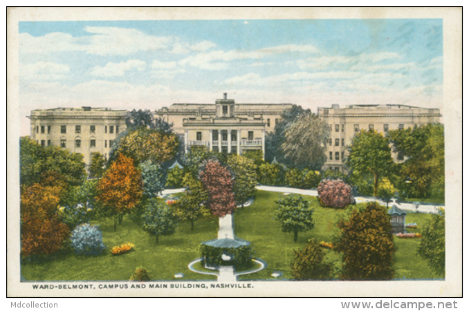 US NASHVILLE / Ward-Belmont, Campus And Main Building / CARTE COULEUR - Nashville