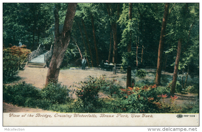 US NEW YORK CITY / View Of The Bridge, Crossing Waterfalls, Bronx Park / CARTE COULEUR GLACEE - Bronx