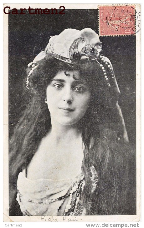 RARE CPA : MATA HARI DANSEUSE ARTISTE COURTISANE THEATRE ESPIONNE PREMIERE GUERRE MONDIALE - Femmes Célèbres