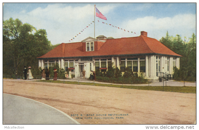 US NEW YORK CITY / Boat-House Restaurant New York Zoological Park / CARTE COULEUR - Parks & Gärten