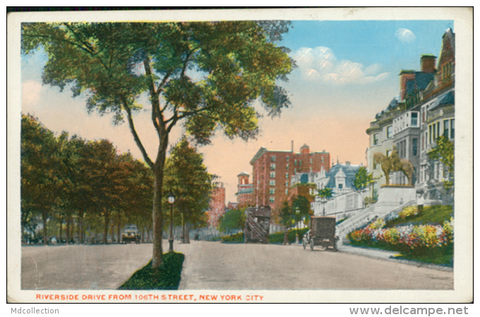 US NEW YORK CITY / Riverside Drive From 106th / CARTE COULEUR - Other Monuments & Buildings