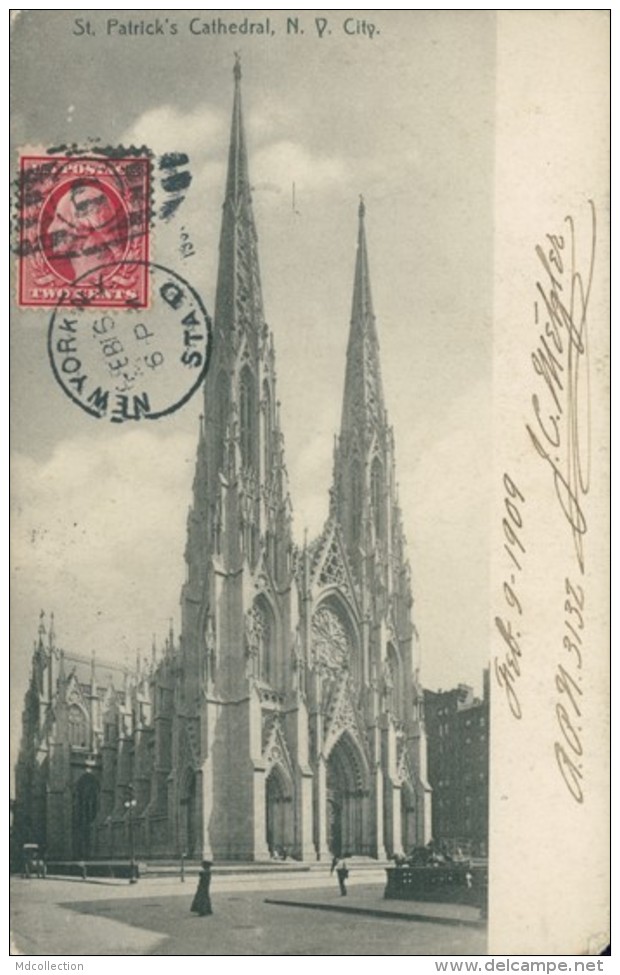 US NEW YORK CITY / Saint Patrick's Cathedral / CARTE COULEUR GLACEE - Other Monuments & Buildings