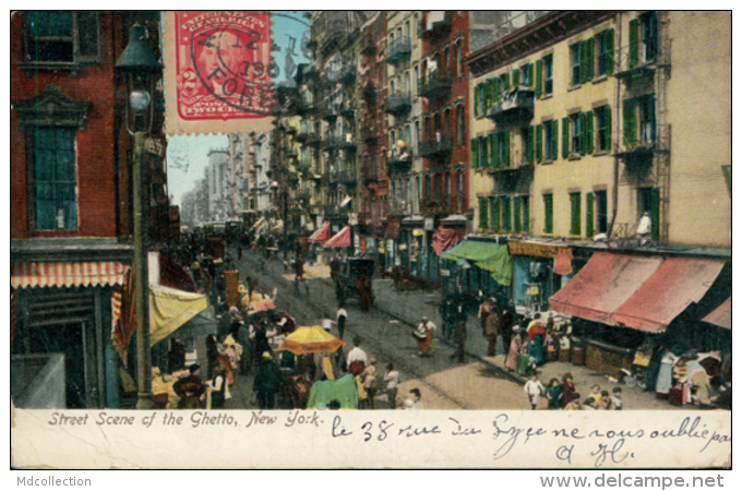 US NEW YORK CITY / Street Scene Of The Ghetto / CARTE COULEUR GLACEE - Other Monuments & Buildings