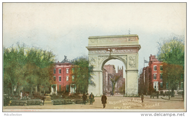 US NEW YORK CITY / Washington Arch, Washington Square / CARTE COULEUR - Altri Monumenti, Edifici