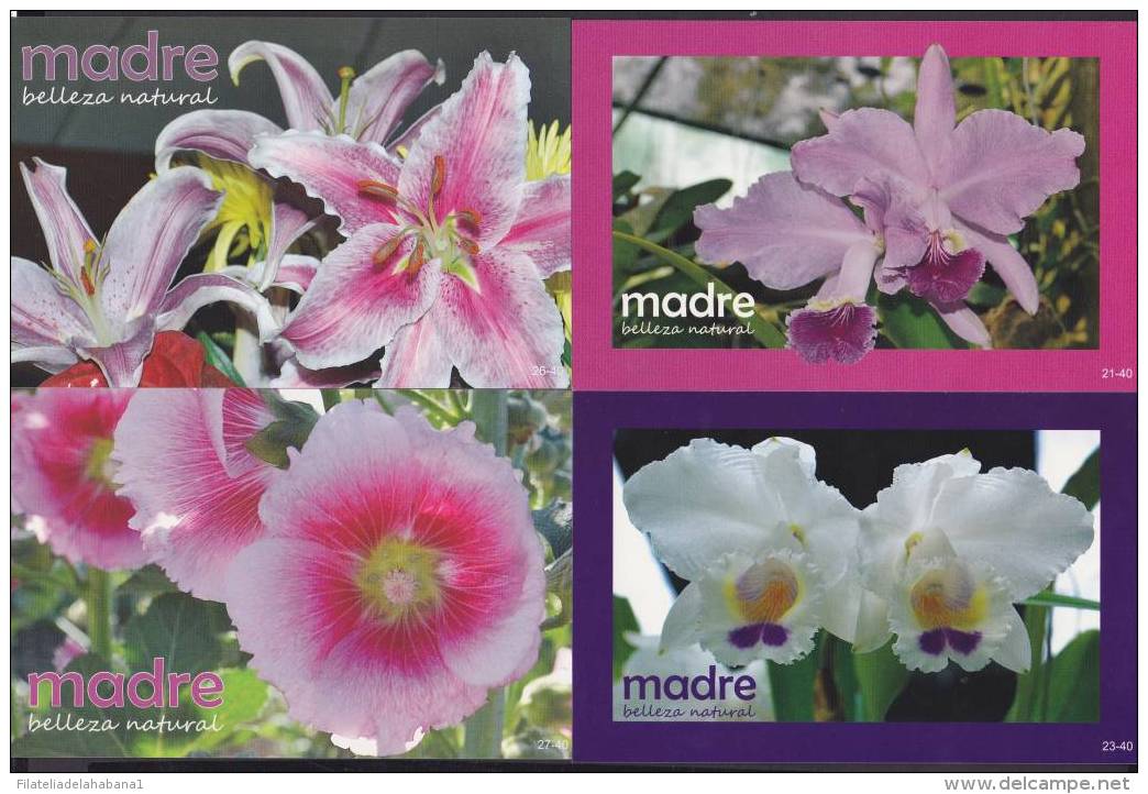 2011-EP-10 CUBA. POSTAL STATIONERY. 2011. COMPLETE SET. MOTHER DAY. DIA DE LAS MADRES. UNUSED.