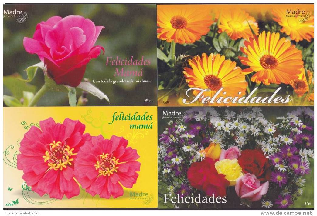 2012-EP-8 CUBA. POSTAL STATIONERY. 2012. ONLY 15 POSTCARD. MOTHER DAY. DIA DE LAS MADRES. UNUSED. - Covers & Documents