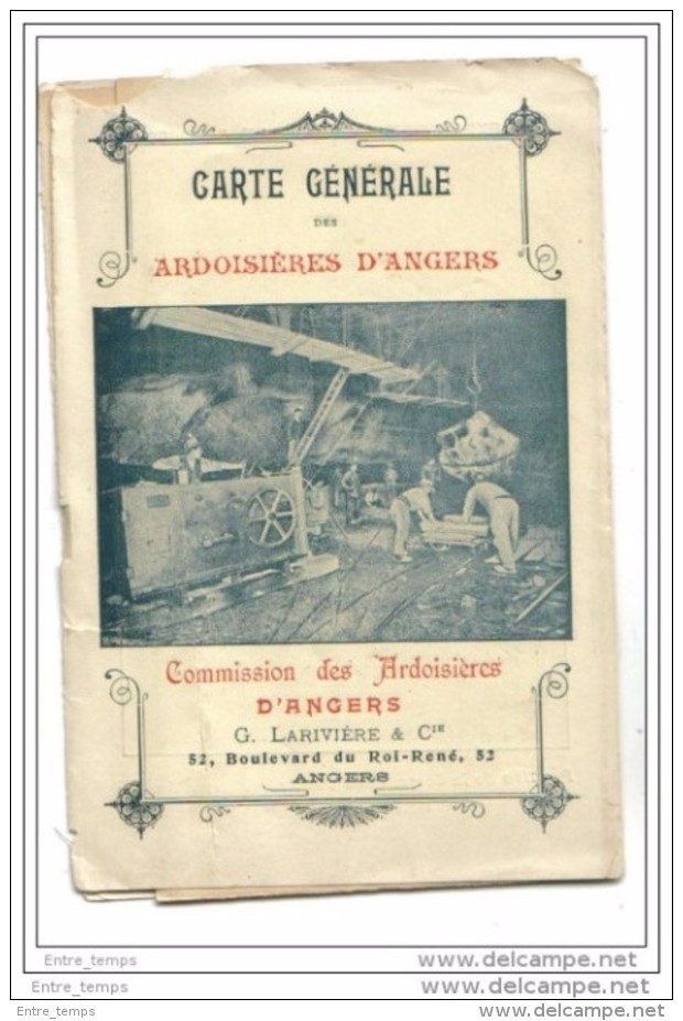 Carte Générale Des Ardoisières D'Angers - Autres & Non Classés