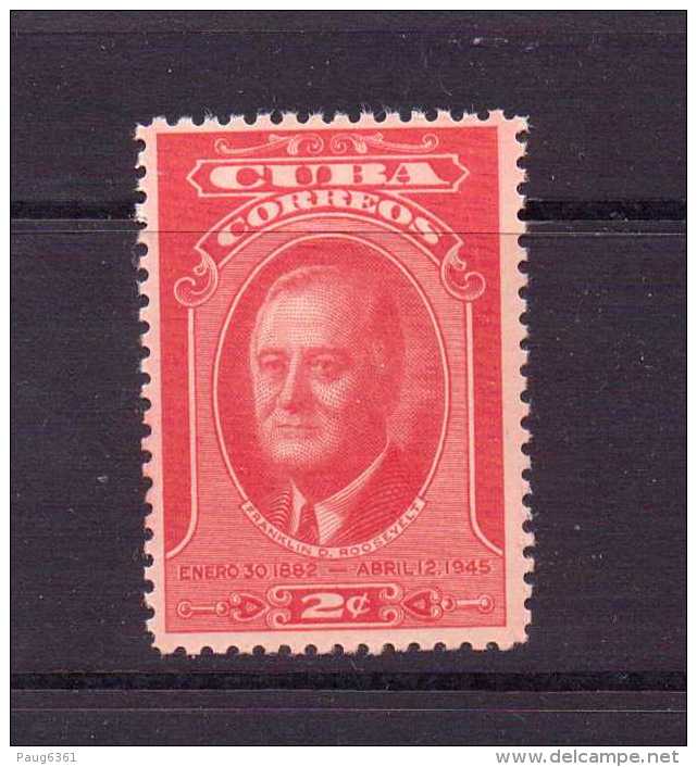 CUBA 1947  F.D  ROOSEVELT SCOTT  N°406  NEUF MNH** - Unused Stamps