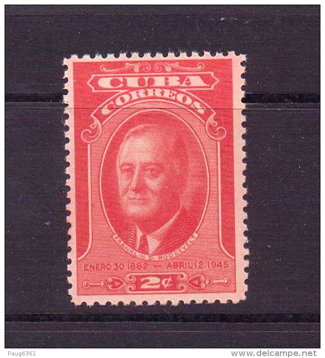 CUBA 1947  F.D  ROOSEVELT SCOTT  N°406  NEUF MNH** - Ungebraucht