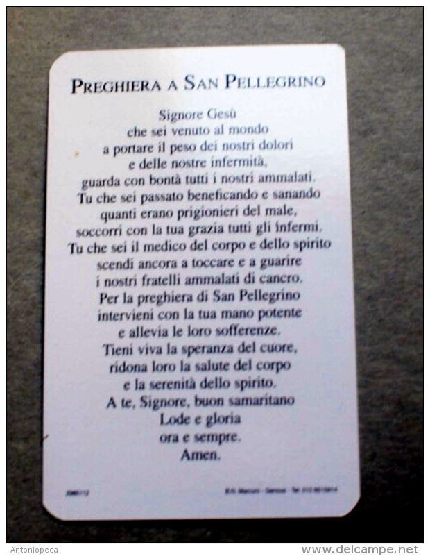 ITALIA - SANTINO DI SAN PELLEGRINO LAZIOSI DEI SERVI DI MARIA - Santini