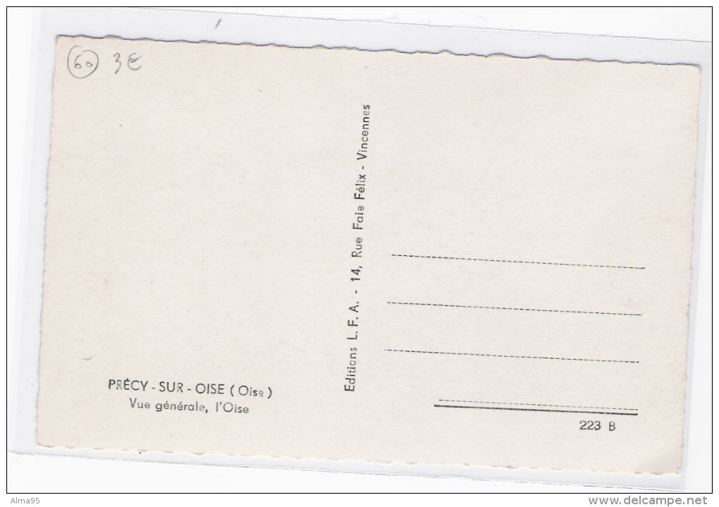 CPSM - 60  - PRECY-SUR-OISE (Oise) - Vue Générale L'Oise - Précy-sur-Oise