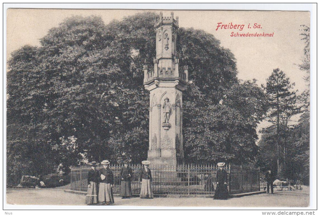 Germany Deutschland, Freiberg I. Sa, Schwedendenkmal - Freiberg (Sachsen)