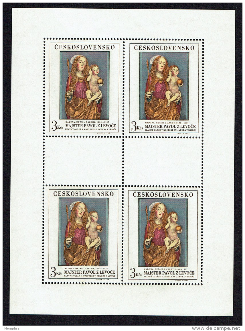 1968  Tableaux Du Musée National 5 Blocs Feuillets De 4   Mi 1839-1843  ** MNH - Neufs