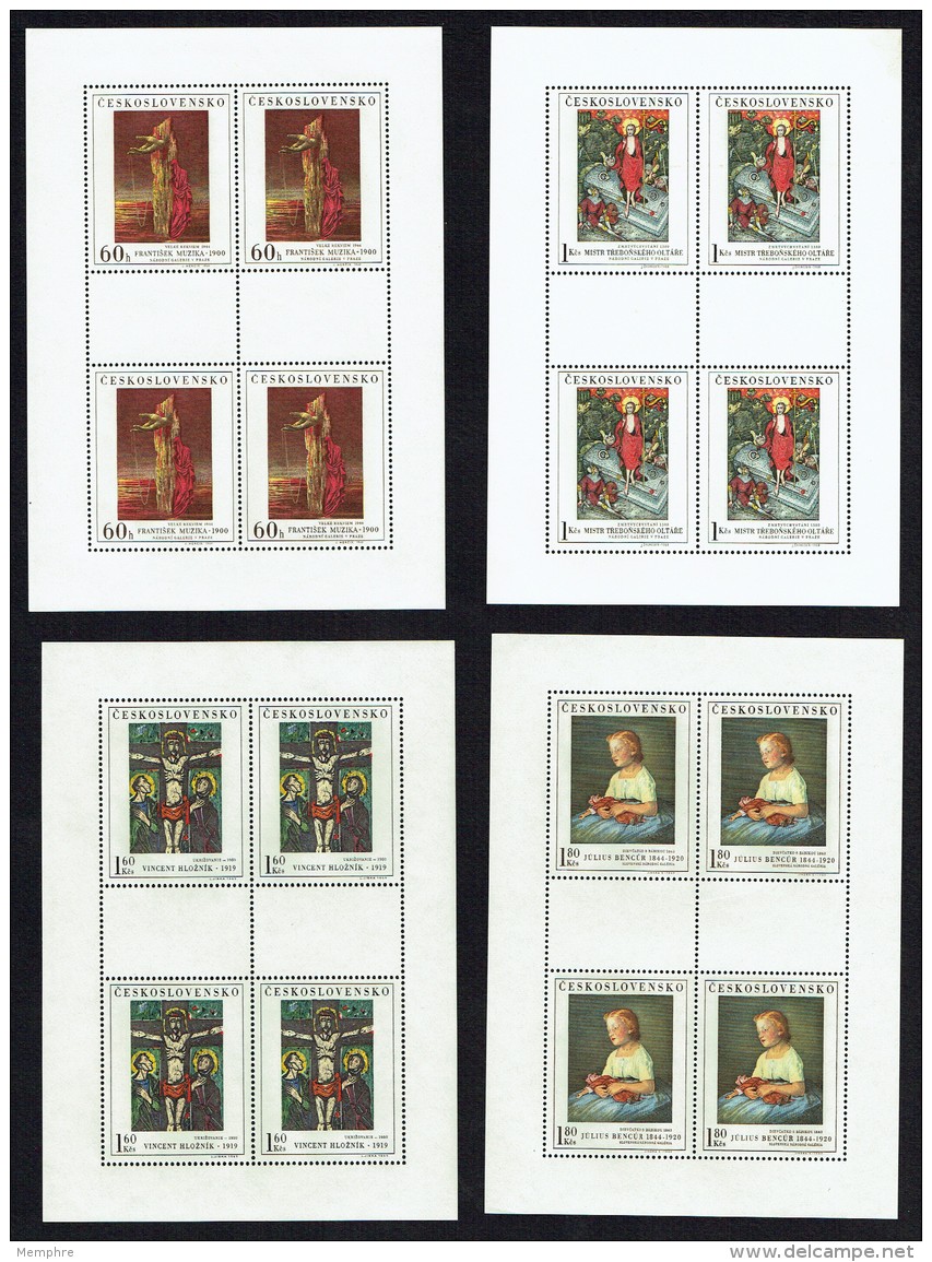 1969  Tableaux Du Musée National  En Petit Feuillets De 4 Mi 1910-4  ** MNH - Ungebraucht