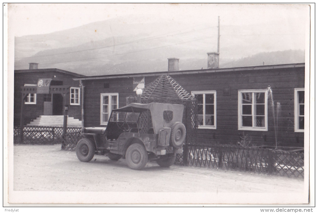 PHOTO DE LA 450 EME COMPAGNIE DE TRANSPORT( ARMEE FRANCAISE) A HALL EN AUTRICHE LE REFECTOIRE - Autres & Non Classés