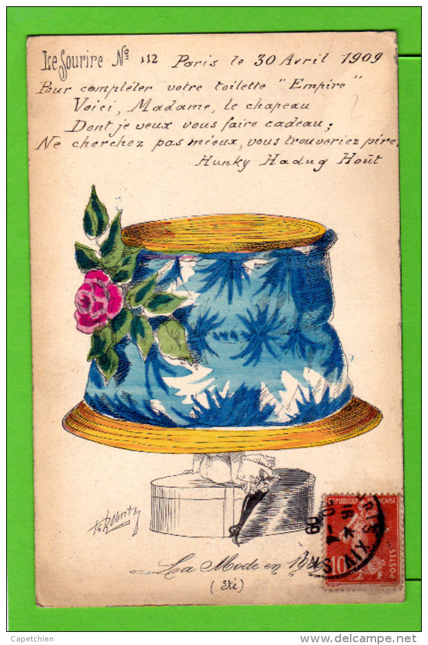 LA MODE DE L´ETE 1909 VUE PAR ROBERT ( N° 112 )  / Carte  écrite En 1909 - Robert