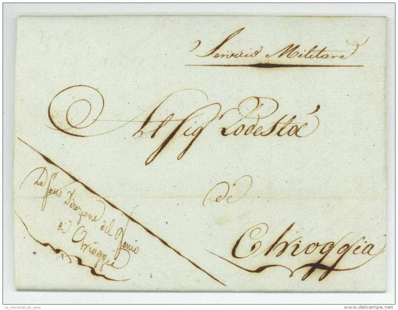 ARMEE D'ITALIE - Chioggia /Venise Venezia 1811 - Franchise - Armeestempel (vor 1900)