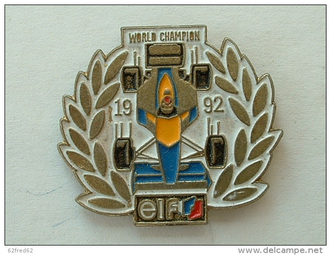 Pin´S FORMULE 1 -  WILLIAMS RENAULT - ELF - WORLD CHAMPION 1992 - F1