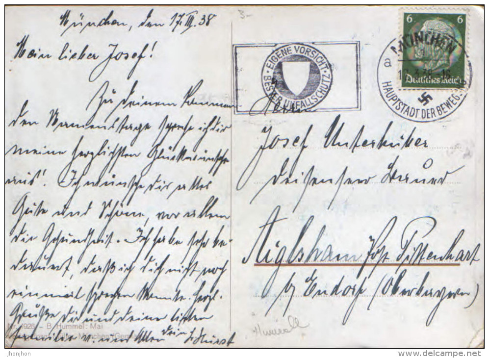 Germany - Postcard Used - Illustrator Signed Hummel - May  - 2/scans - Hummel