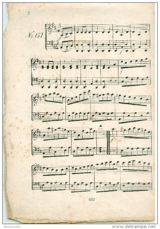 Partition  N° 157 9ter Münehner Favorit Walzer Für Das Piano Forte Von Bruno Held - Bei B SCHOTT In MAINZ - Partitions Musicales Anciennes