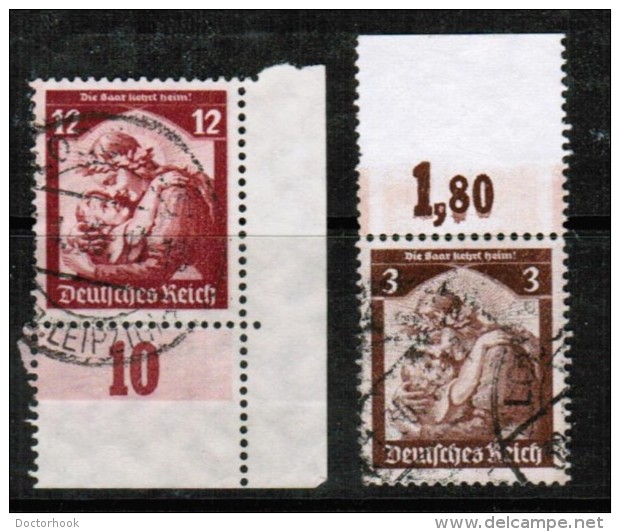 GERMANY  Scott # 448-51 VF USED W/tabs - Used Stamps