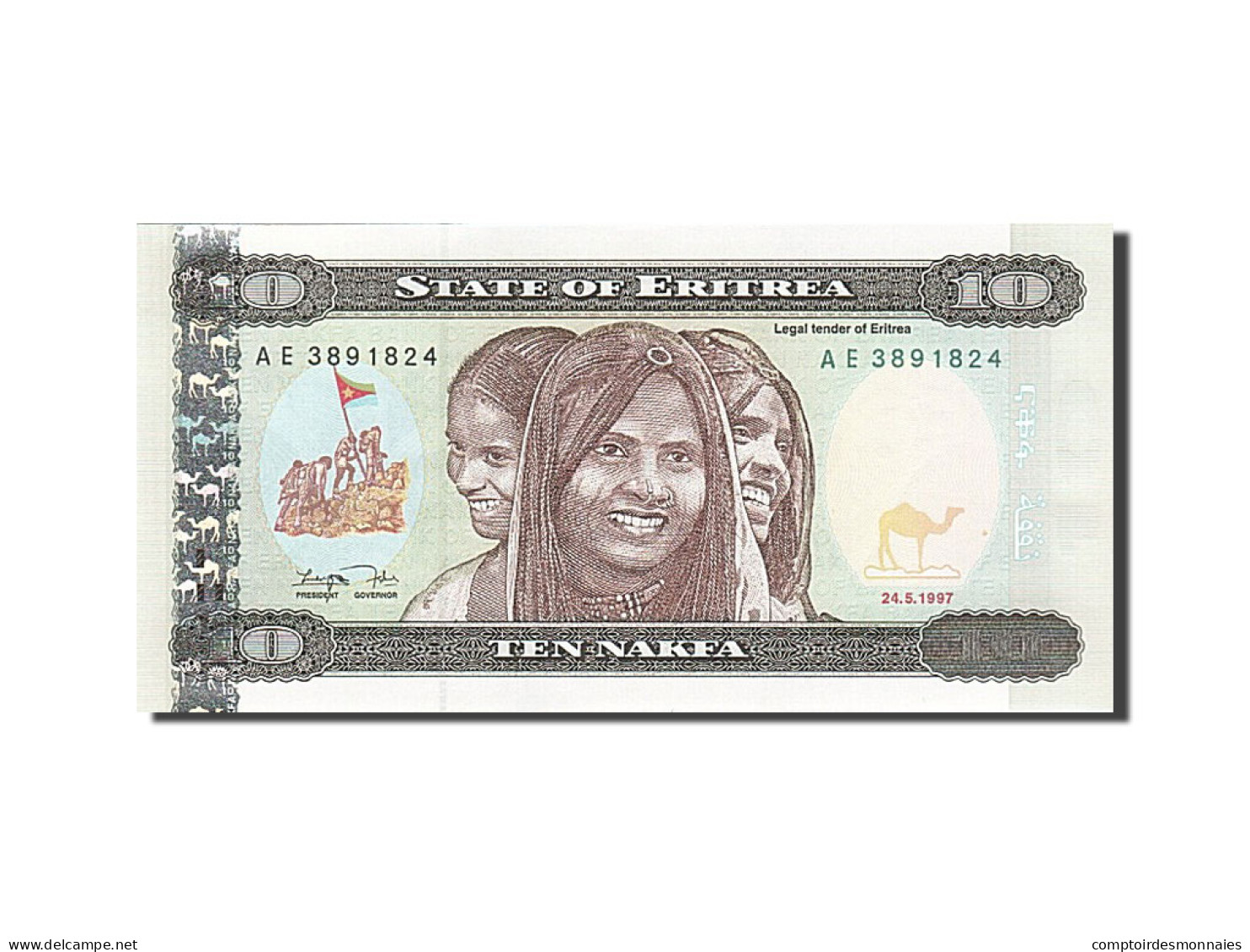 Billet, Eritrea, 10 Nakfa, 1997, 1997-05-24, KM:3, NEUF - Erythrée