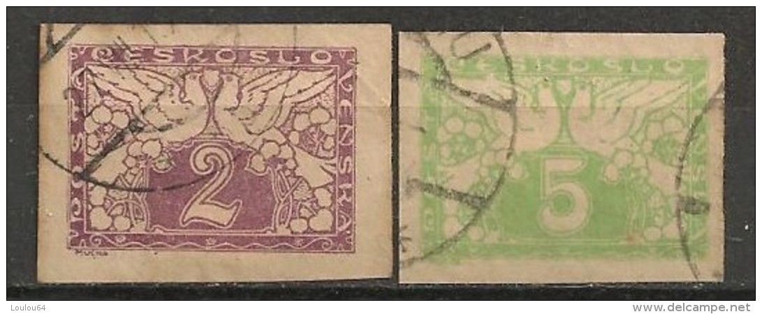 Timbres - Tchécoslovaquie - 1919 - Journaux - N° 9 Et  10 - - Newspaper Stamps