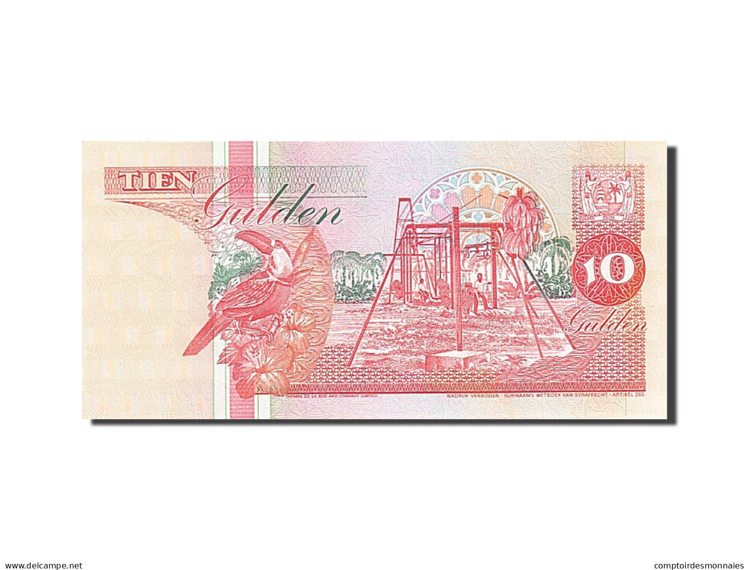Billet, Suriname, 10 Gulden, 1991-1997, 1996-12-01, KM:137a, NEUF - Suriname