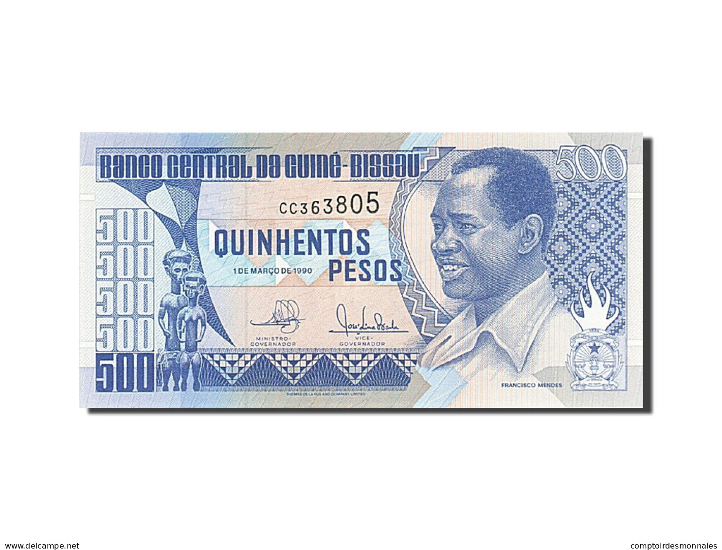 Billet, Guinea-Bissau, 500 Pesos, 1990, 1990-03-01, KM:12, NEUF - Guinee-Bissau