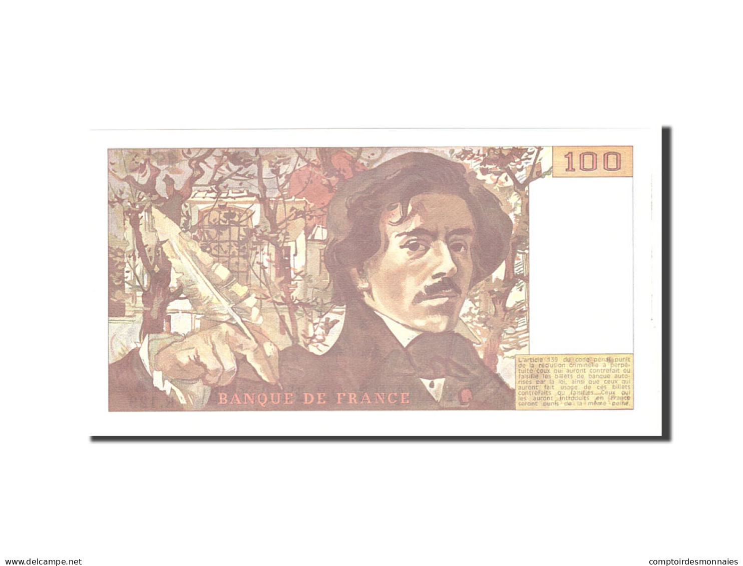 Billet, France, 100 Francs, 1988, Undated, SPL, Fayette:69.12, KM:154d - 100 F 1978-1995 ''Delacroix''