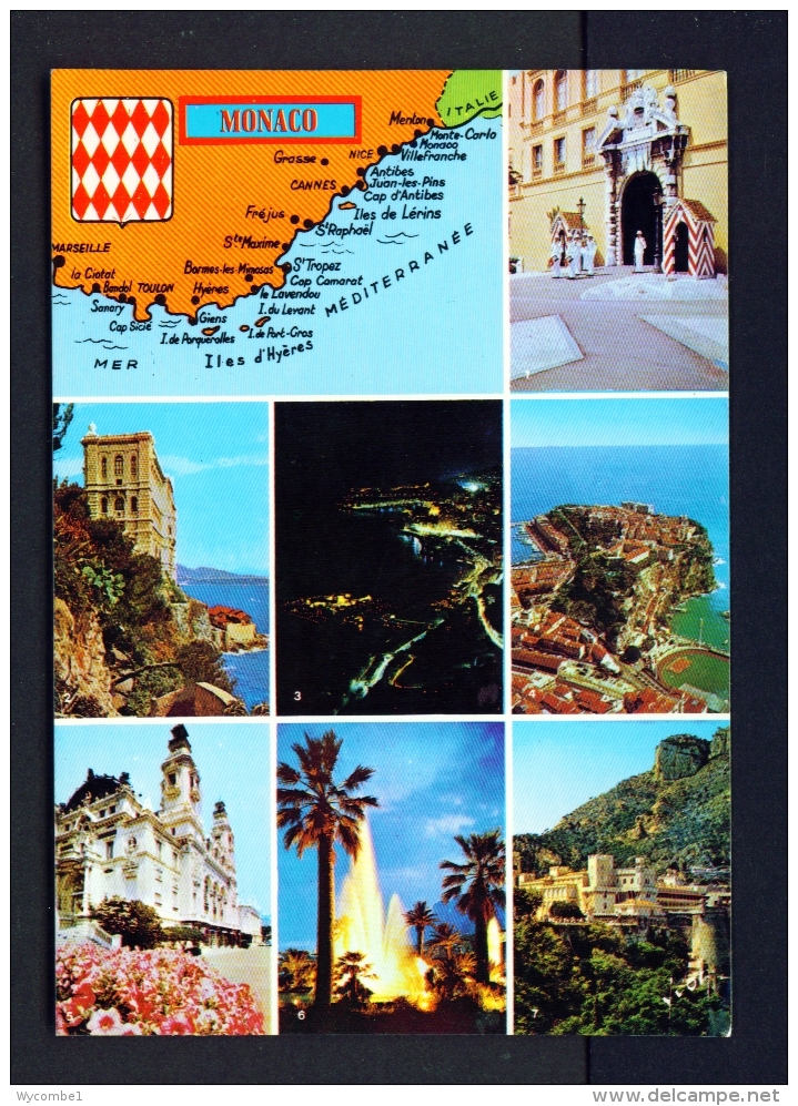 MONACO  -  Monte Carlo  Multi View  Used Postcard As Scans - Monte-Carlo