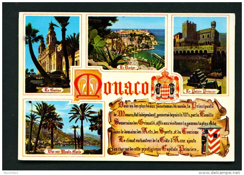 MONACO  -  Monte Carlo  Multi View  Used Postcard As Scans - Monte-Carlo