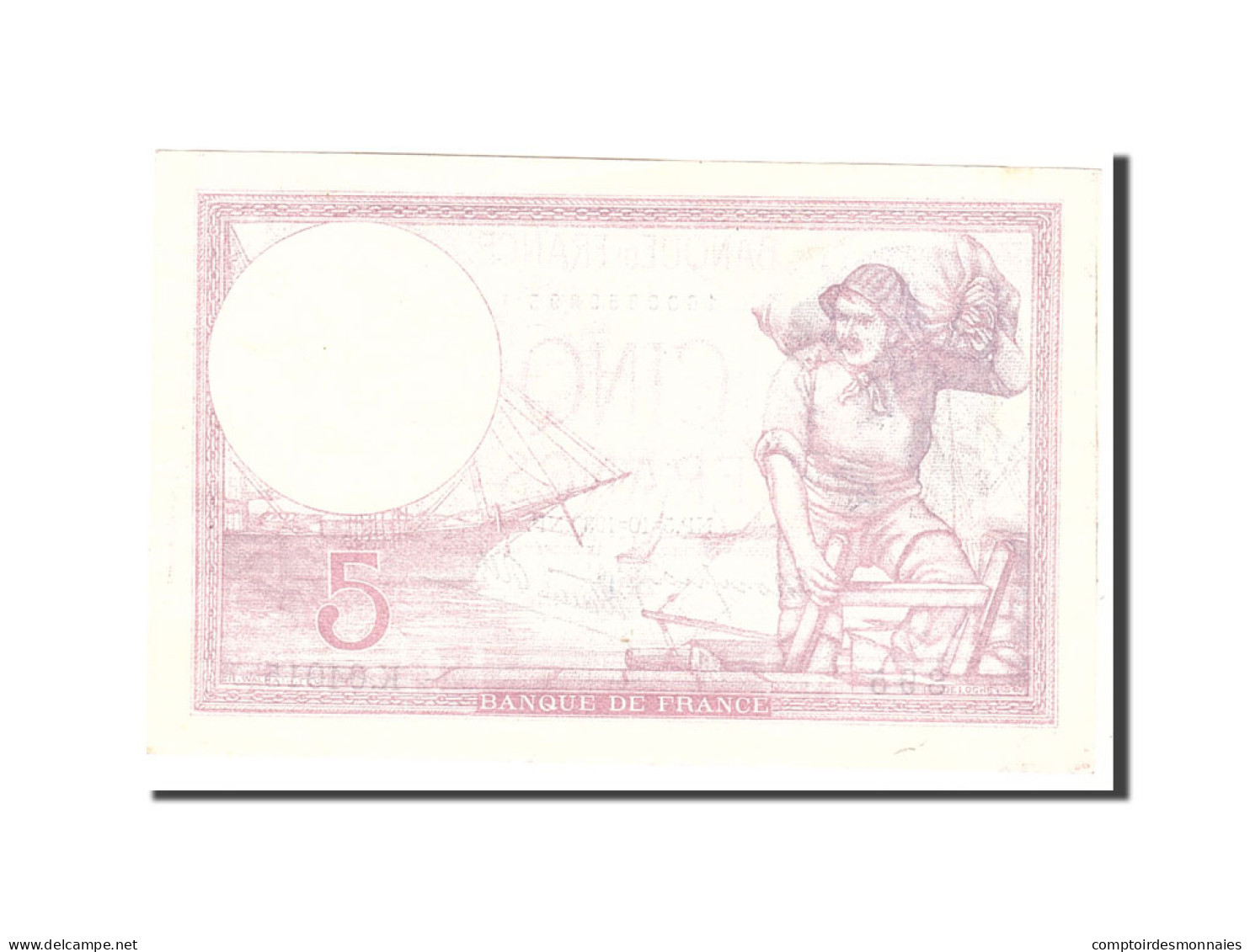 Billet, France, 5 Francs, 1939, 1939-10-05, SPL, KM:83 - 5 F 1917-1940 ''Violet''