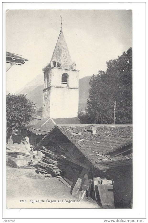 14546 -  Eglise De Gryon Et L'Argentine - Gryon