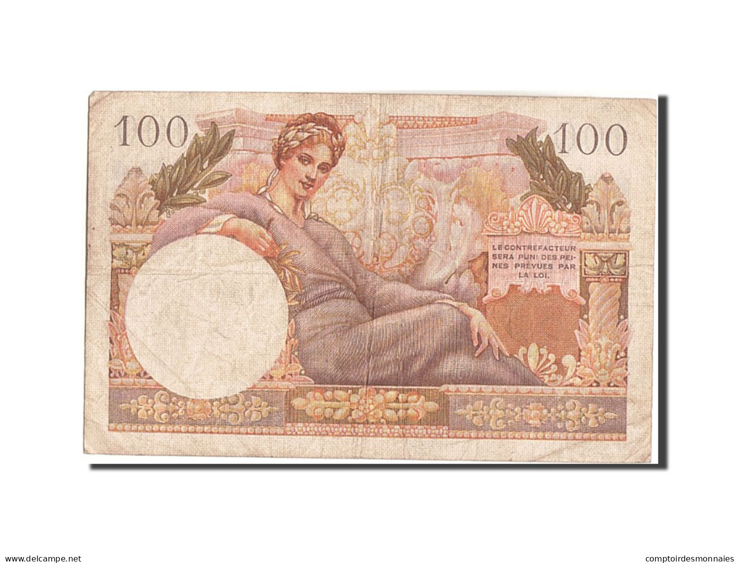 France, 100 Francs, 1955-1963 Treasury, 1955, P.1, TB+, KM:M11a - 1955-1963 Tesoro Público