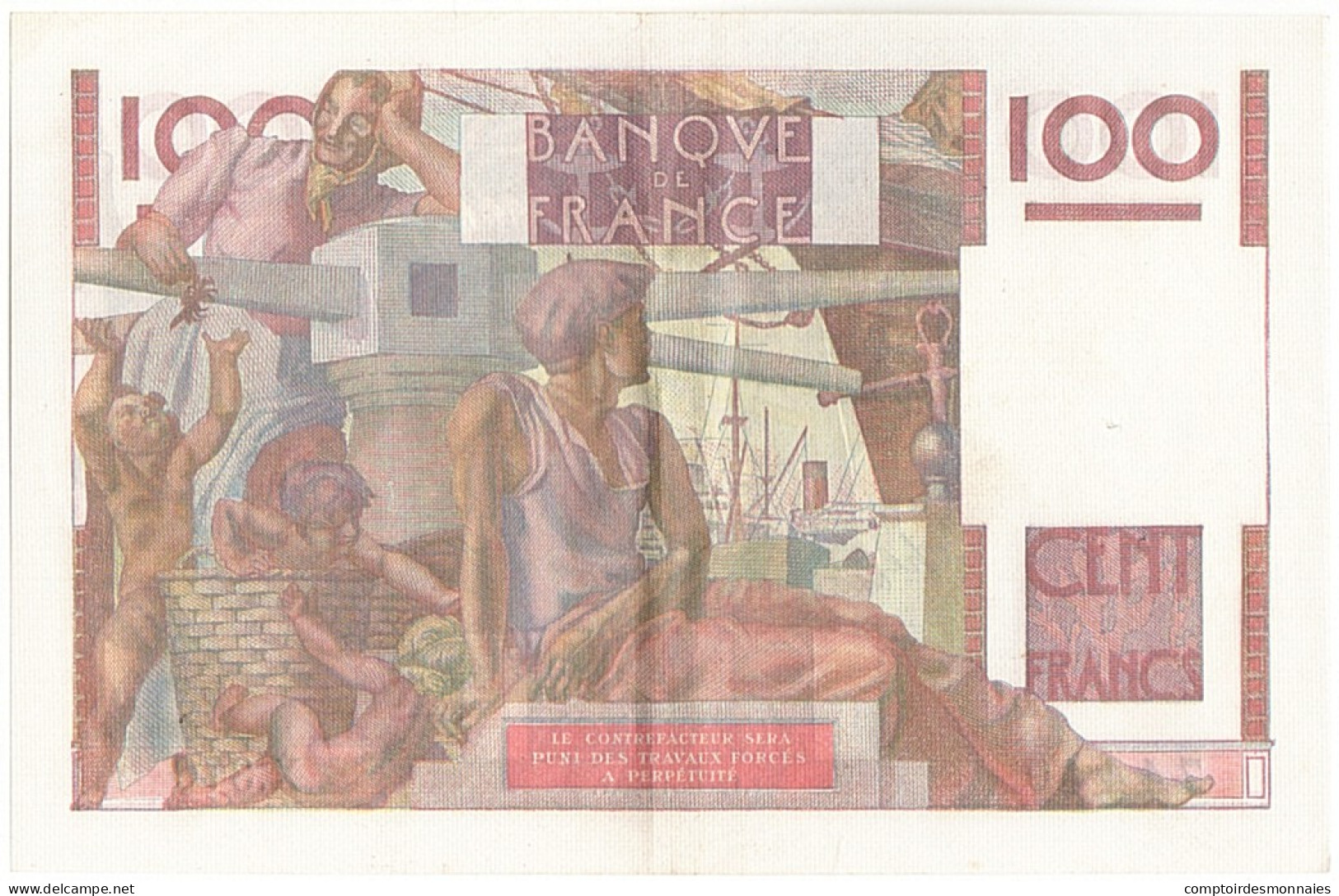 Billet, France, 100 Francs, 100 F 1945-1954 ''Jeune Paysan'', 1950, 1950-10-12 - 100 F 1945-1954 ''Jeune Paysan''