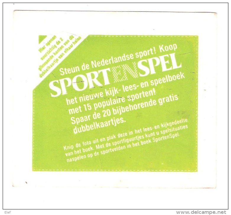 10 Mini  Stickers / Autocollant TENNIS Nederlandse Sport SPORTENSPEL, Années 70, TB - Sonstige & Ohne Zuordnung