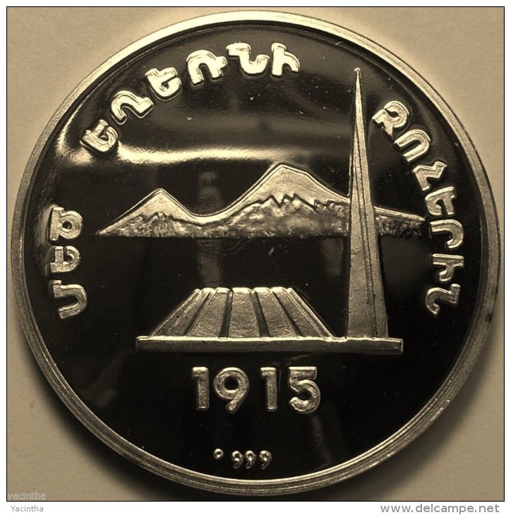 @Y@   Nagorno-Karabakh Armenia 1000 Dram 2004 Silver Coin."Monument"    Proof - Nagorno-Karabakh