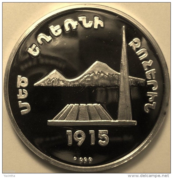 @Y@   Nagorno-Karabakh Armenia 1000 Dram 2004 Silver Coin."Monument"    Proof - Nagorno-Karabakh