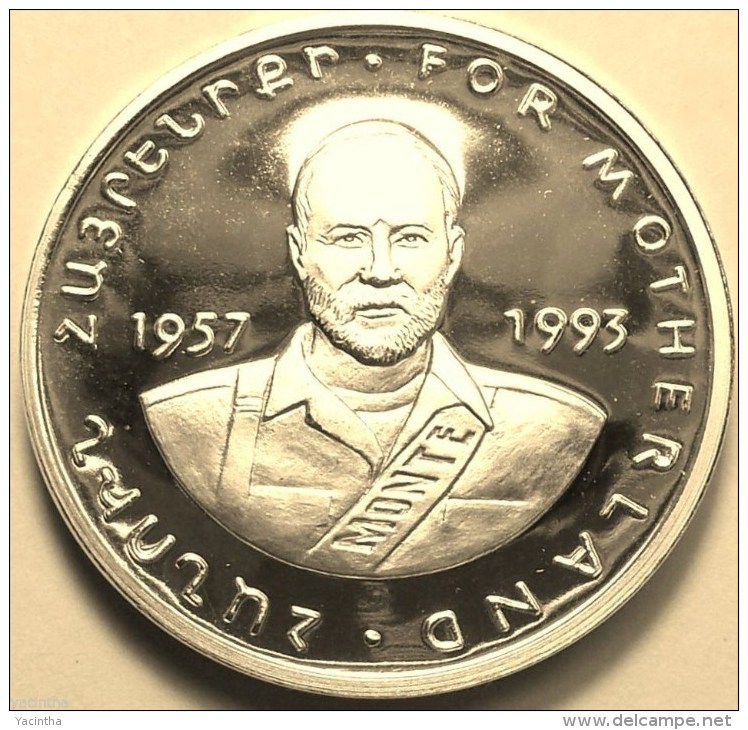 @Y@   Nagorno-Karabakh Armenia 1000 Dram 2004 Silver Coin. "For Motherland" - Nagorno-Karabakh