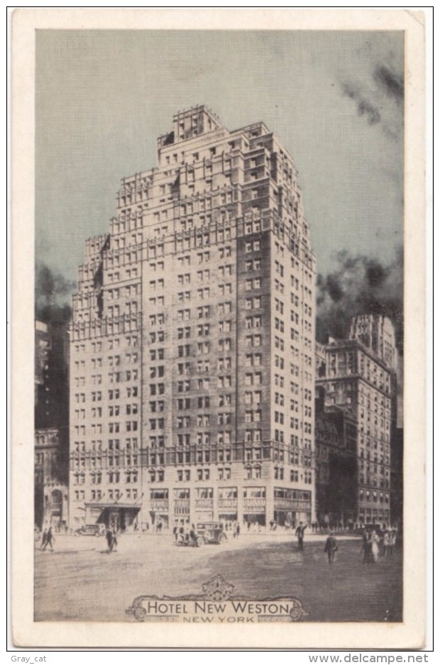 Hotel New Weston, New York, Unused Postcard [17494] - Cafés, Hôtels & Restaurants