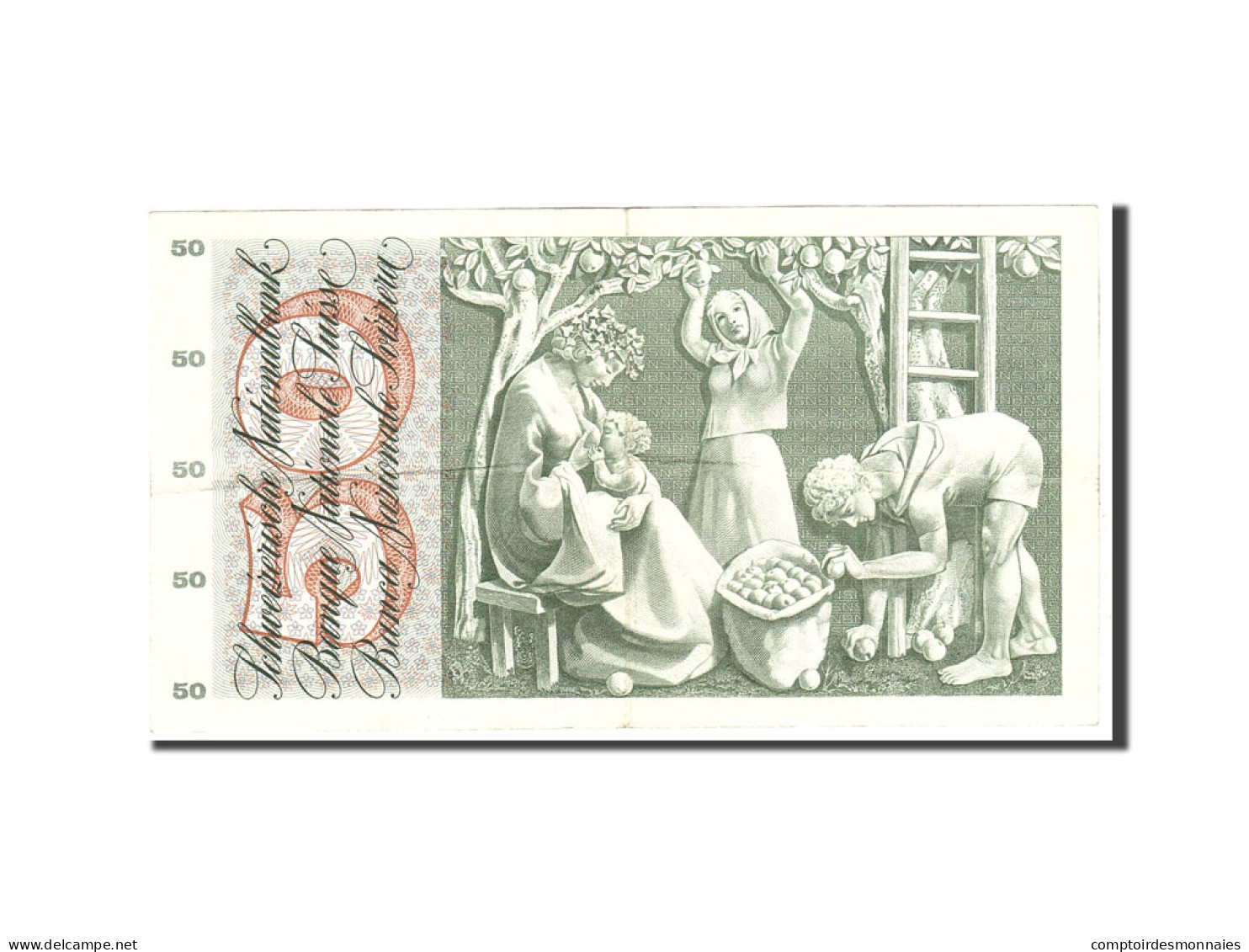 Billet, Suisse, 50 Franken, 1967, 1967-06-30, KM:48g, TTB - Schweiz