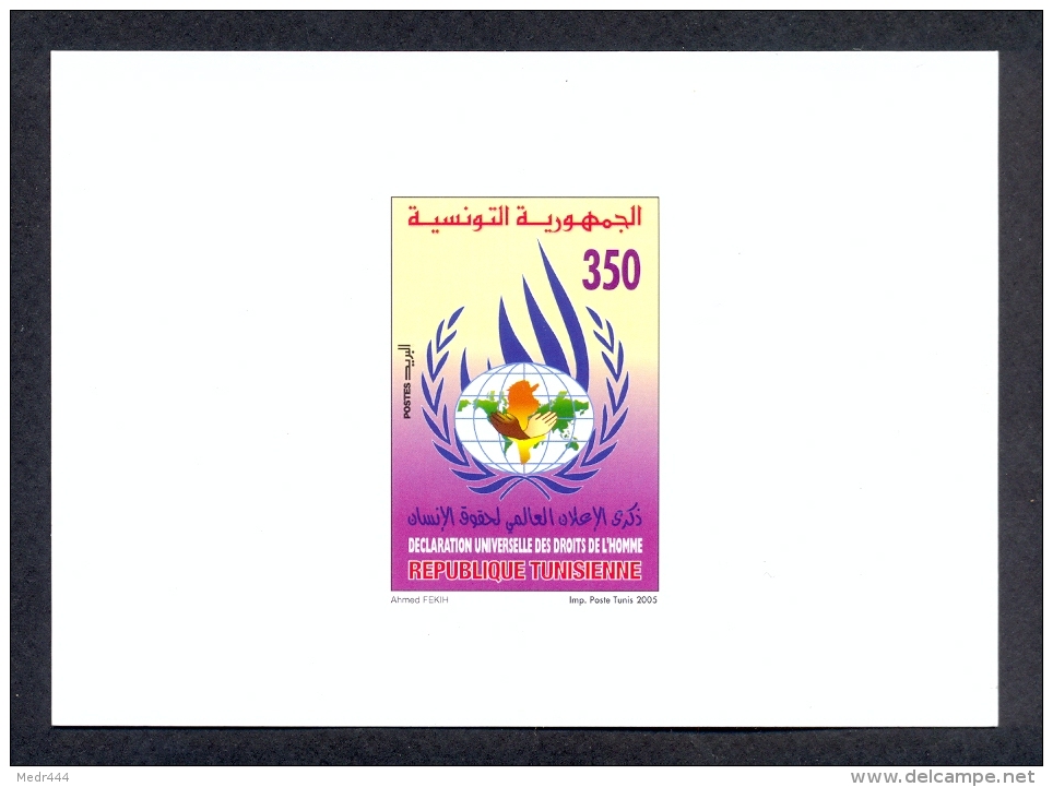 Tunisia/Tunisie 2005 - Anniversary Of The Universal Declaration Human Rights - Luxury Edition - Superb*** - Tunisia