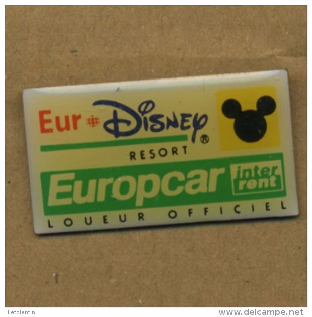 PIN´S:  EURO DISNEY / EUROPCAR - - Disney